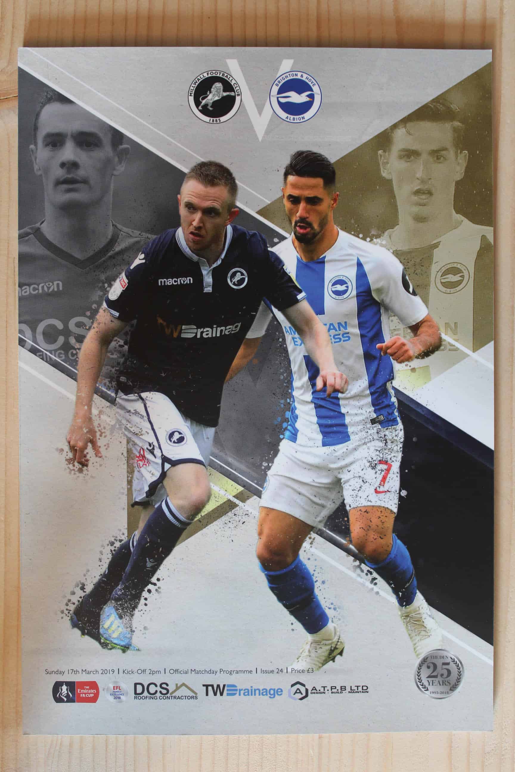 Millwall FC v Brighton & Hove Albion FC